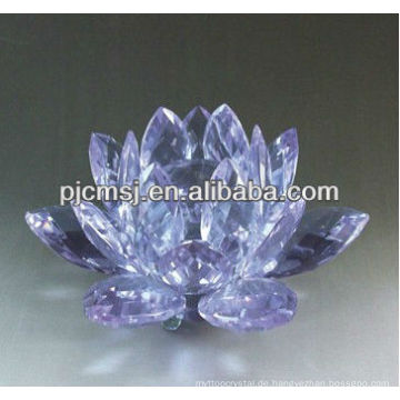 Gravierte Kristall Lotus Blume für Hochzeit Souvenir Geschenke